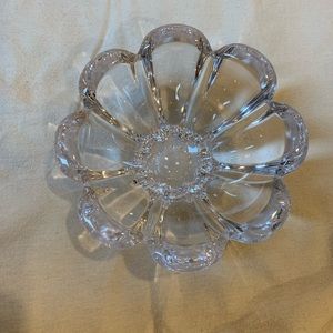 Clear glass small flower bowl